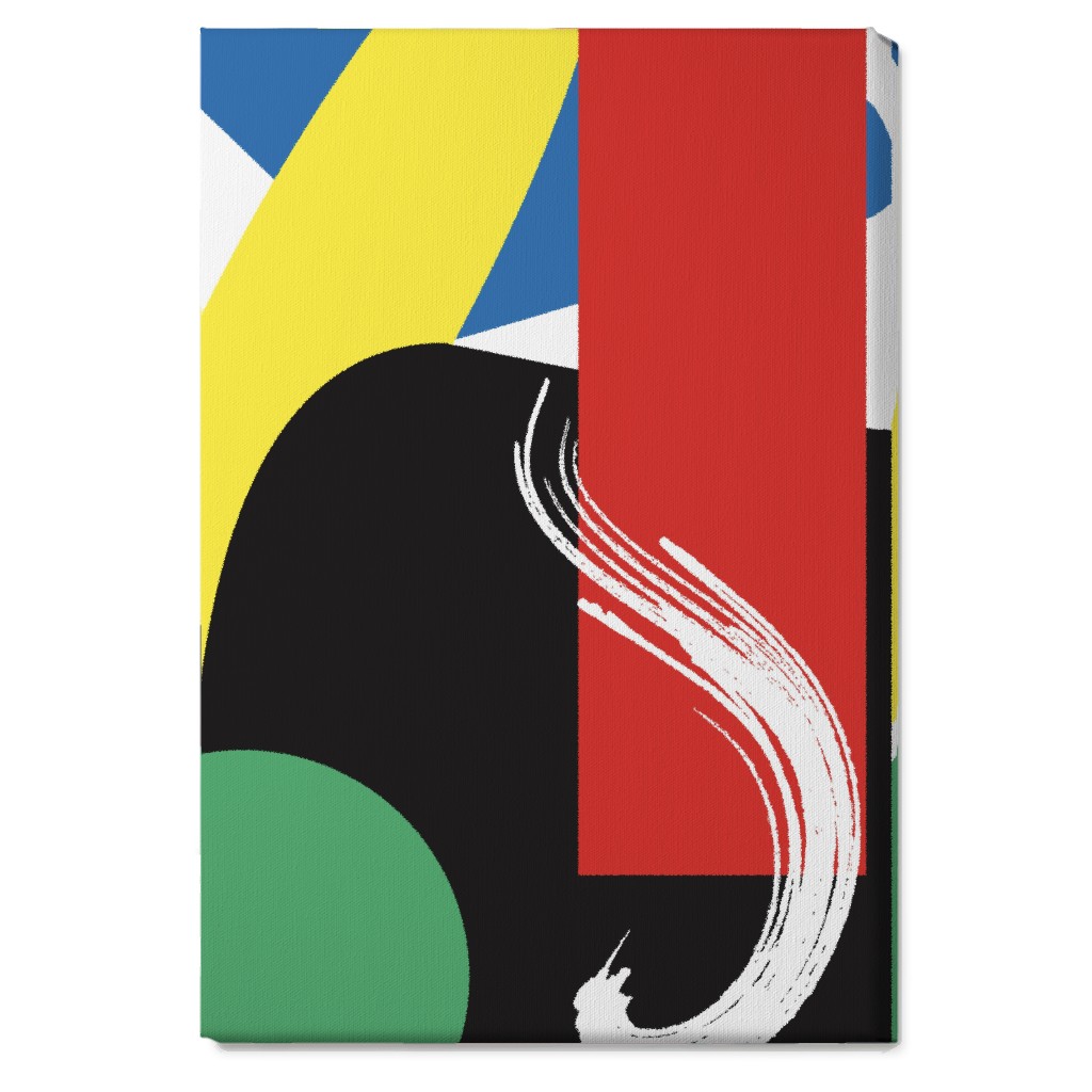 Abstract Colors Wall Art, No Frame, Single piece, Canvas, 20x30, Multicolor