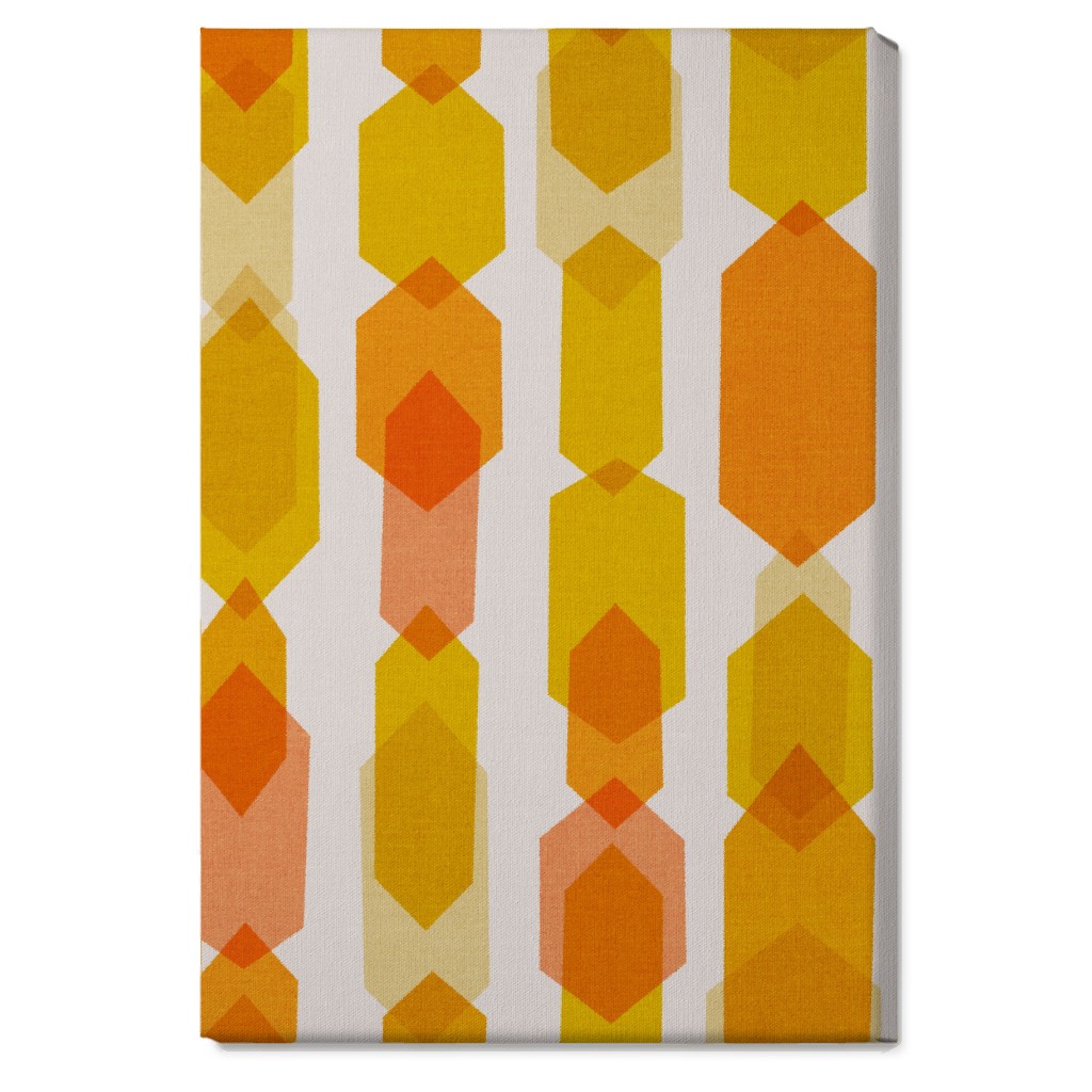 Elements Columns Wall Art, No Frame, Single piece, Canvas, 20x30, Orange, Tawny