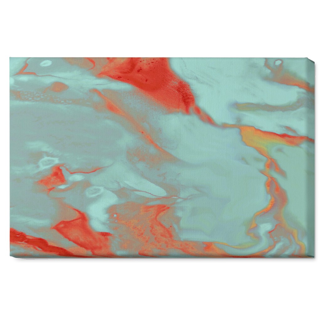 Abstract Watercolor - Multi Wall Art, No Frame, Single piece, Canvas, 20x30, Blue