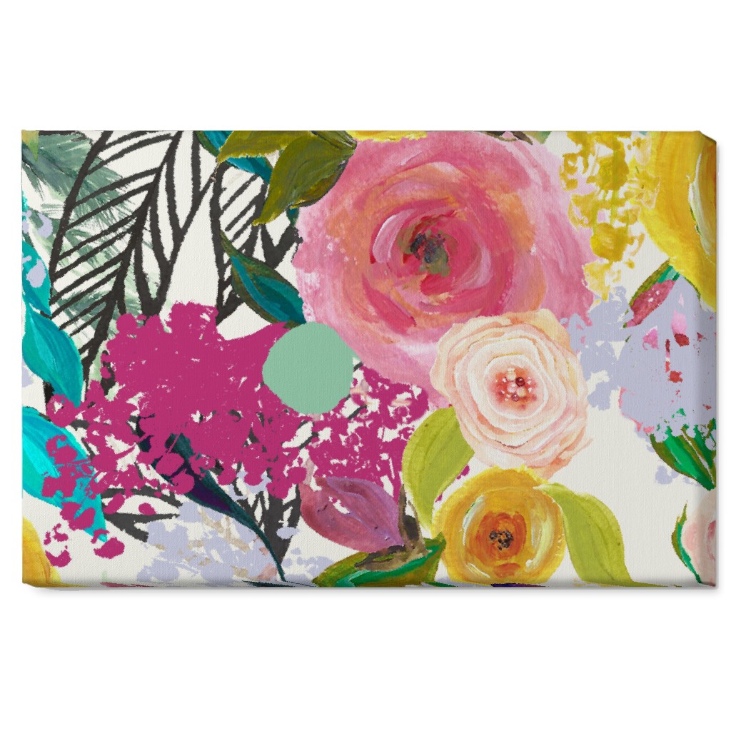 Autumn Blooms - Bright Wall Art, No Frame, Single piece, Canvas, 20x30, Multicolor