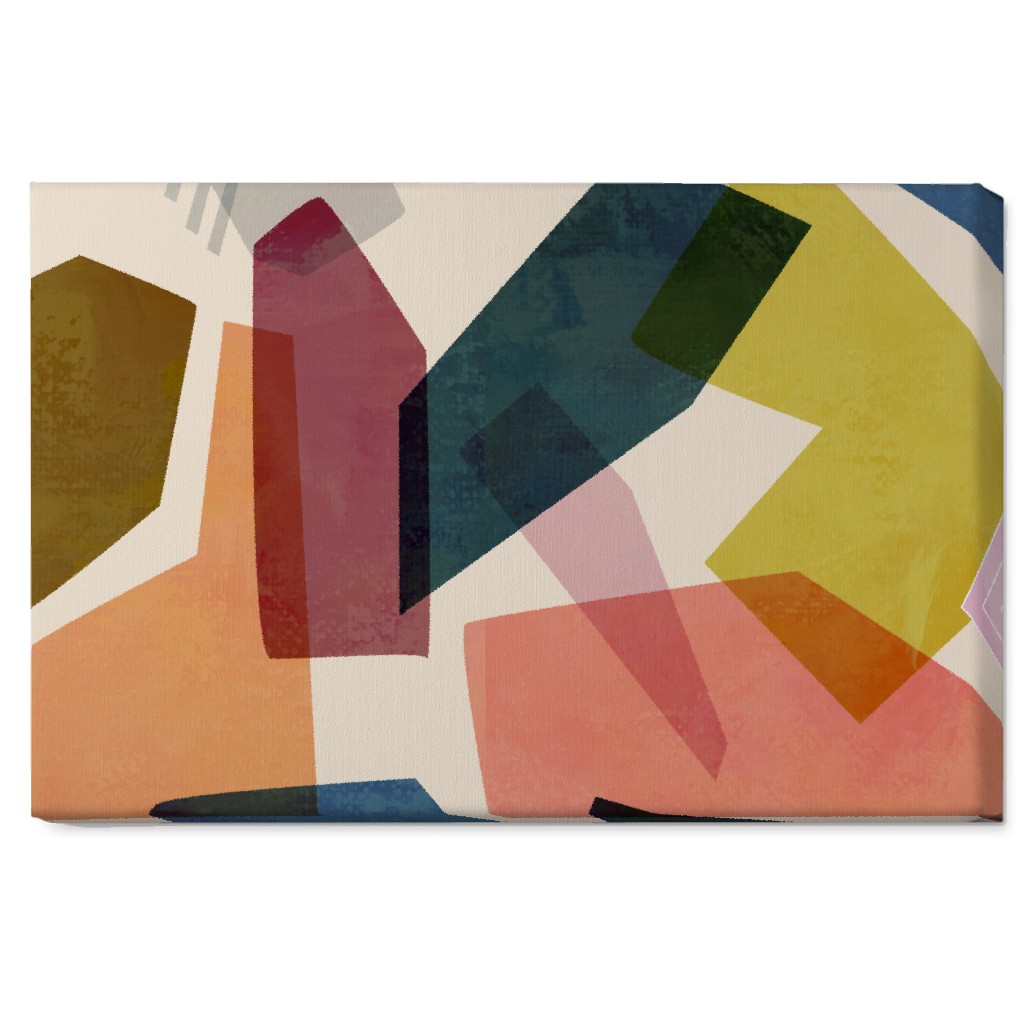 Color Block Wall Art, No Frame, Single piece, Canvas, 20x30, Multicolor
