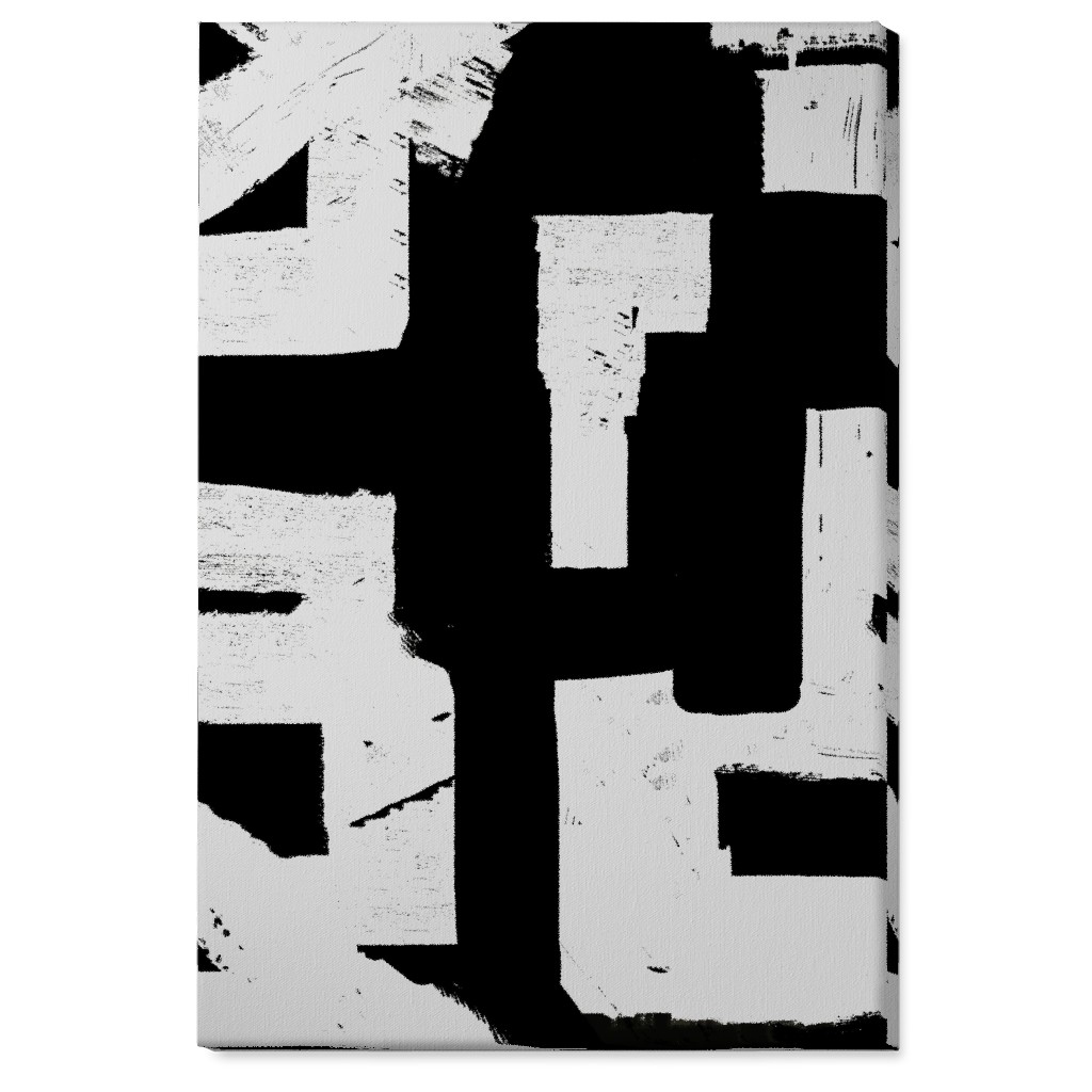 Metropolitan - Neutral Wall Art, No Frame, Single piece, Canvas, 24x36, Black