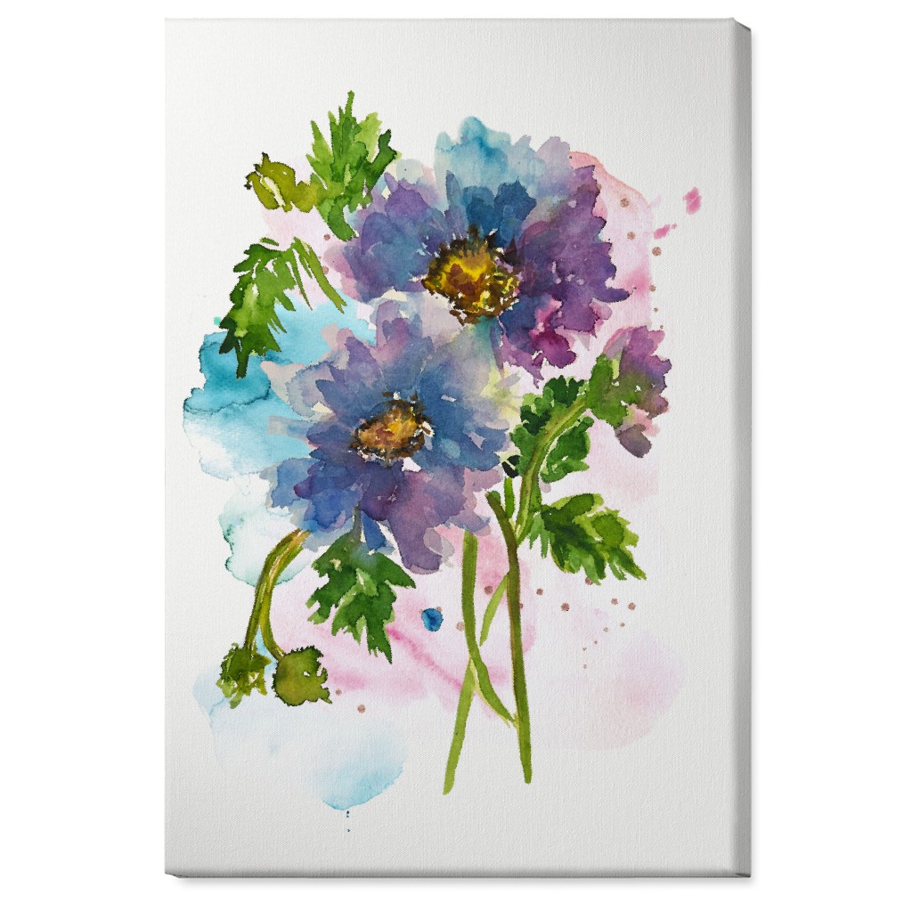 Camden Summer - Blue Wall Art, No Frame, Single piece, Canvas, 24x36, Blue, True Blue