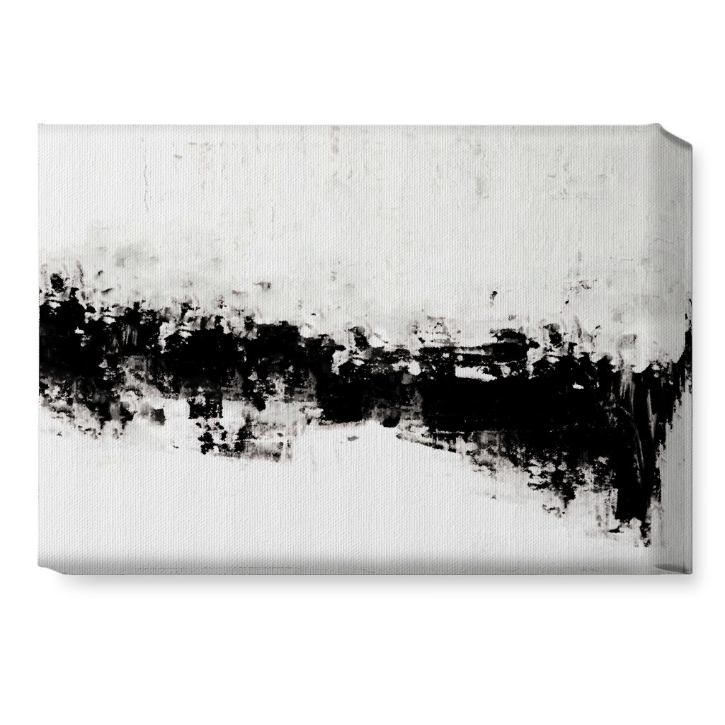 Urban Serenity - Black and White Wall Art, No Frame, Single piece, Canvas, 10x14, Black