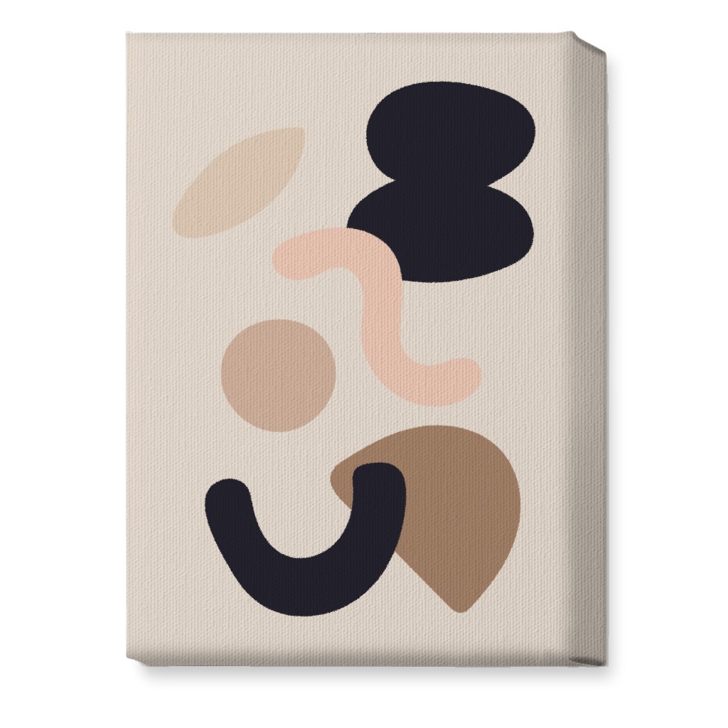 Abstract Collage - Neutral Wall Art, No Frame, Single piece, Canvas, 10x14, Beige