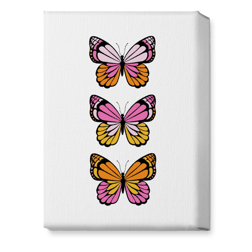 Butterfly Y2k - Warm Wall Art, No Frame, Single piece, Canvas, 10x14, Multicolor