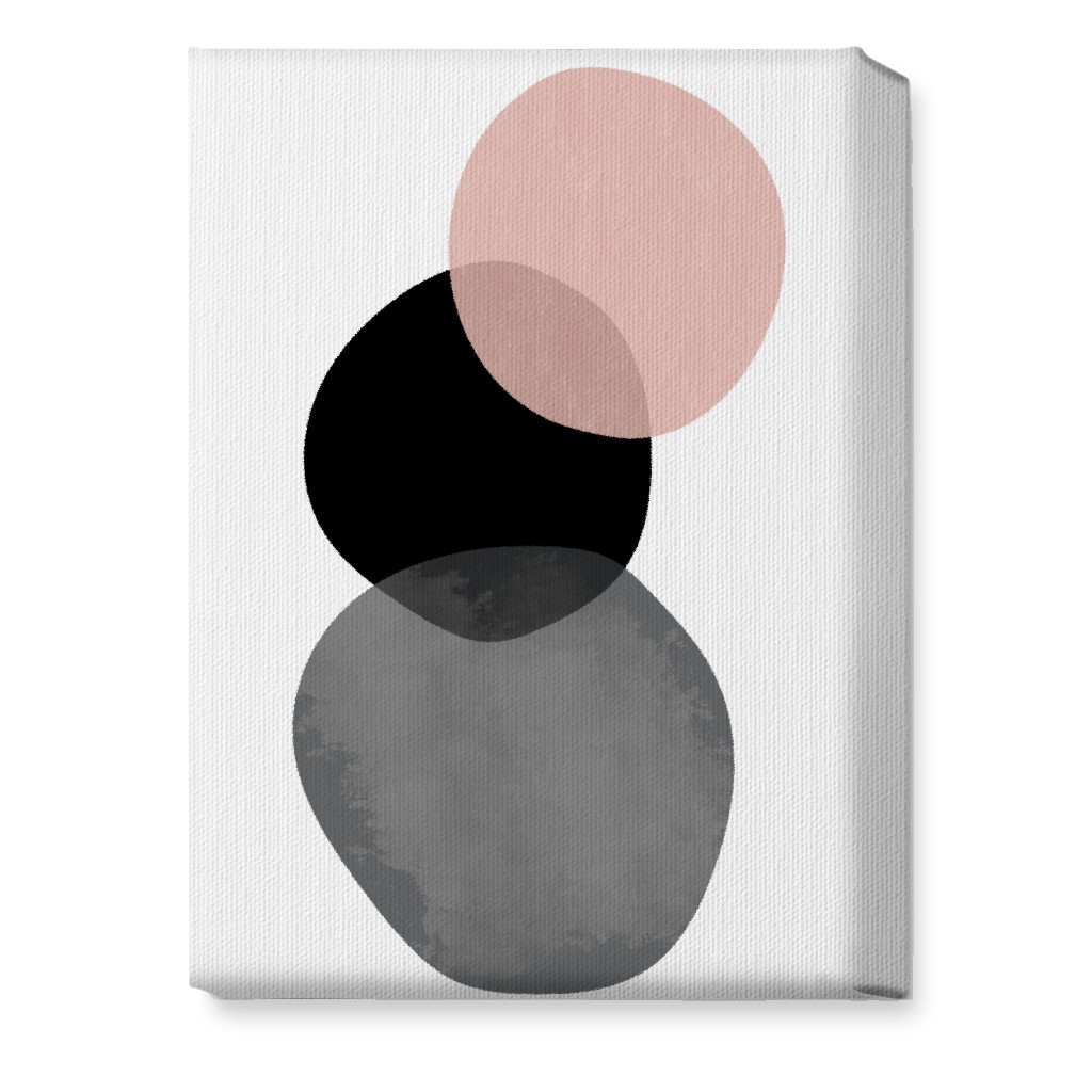 Stones Wall Art, No Frame, Single piece, Canvas, 10x14, Pink