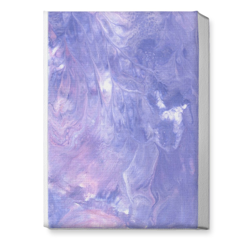 Acrylic Pour Abstract - Purple Wall Art, No Frame, Single piece, Canvas, 10x14, Purple