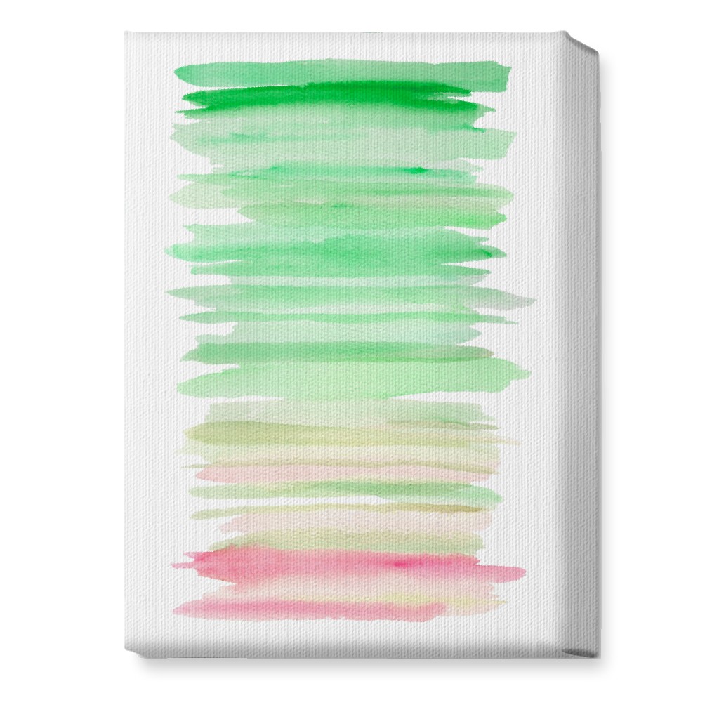 Watercolor Ocean Seashore Wall Art, No Frame, Single piece, Canvas, 10x14, Green