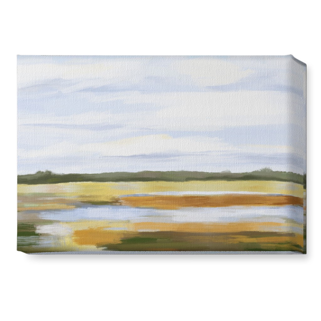 Golden Marsh Wall Art, No Frame, Single piece, Canvas, 10x14, Multicolor