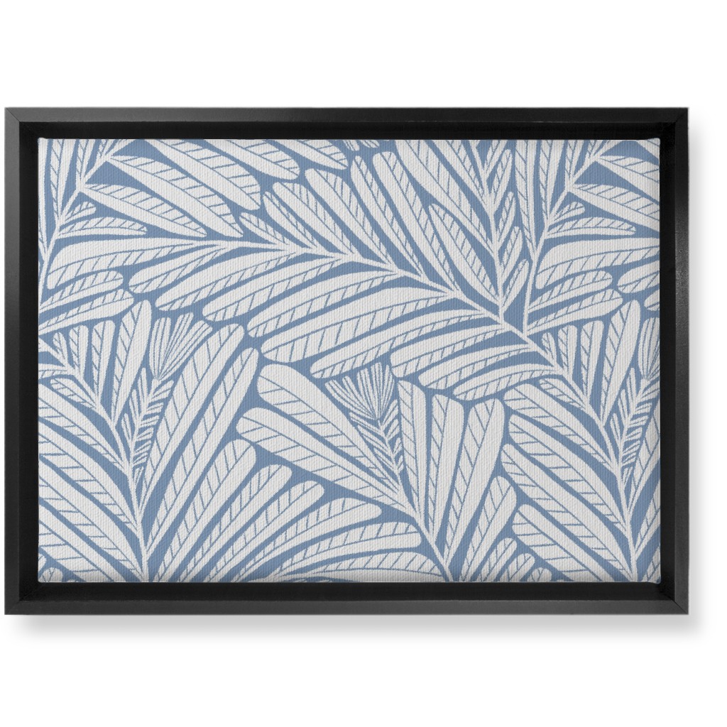 Irene - Blue Wall Art, Black, Single piece, Canvas, 10x14, Blue, True Blue