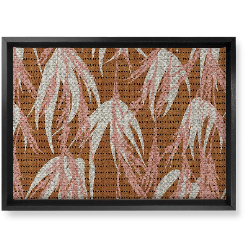 Vintage Palm Wall Art, Black, Single piece, Canvas, 10x14, Brown