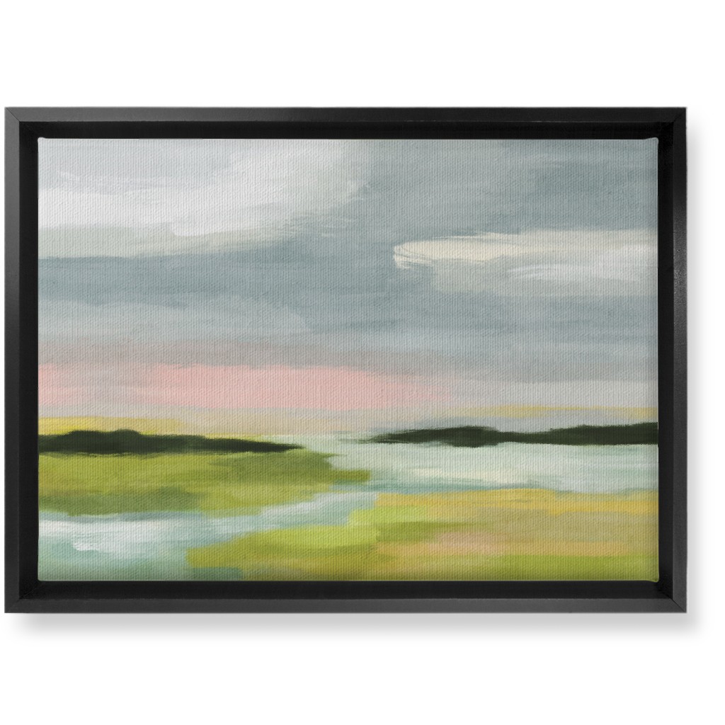 Quiet Coast Wall Art, Black, Single piece, Canvas, 10x14, Multicolor