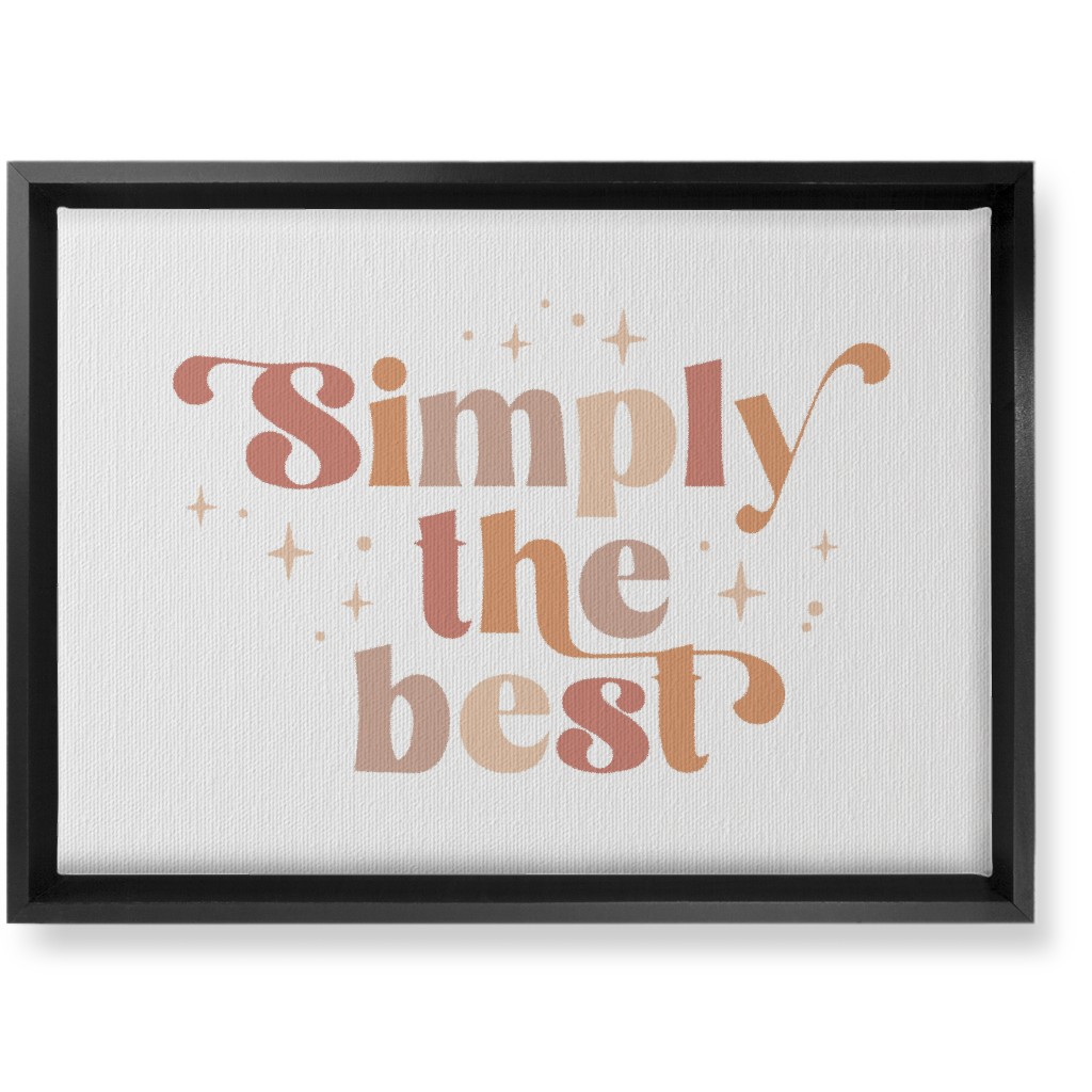 Simply the Best Wall Art, Black, Single piece, Canvas, 10x14, Pink, Bright Pink