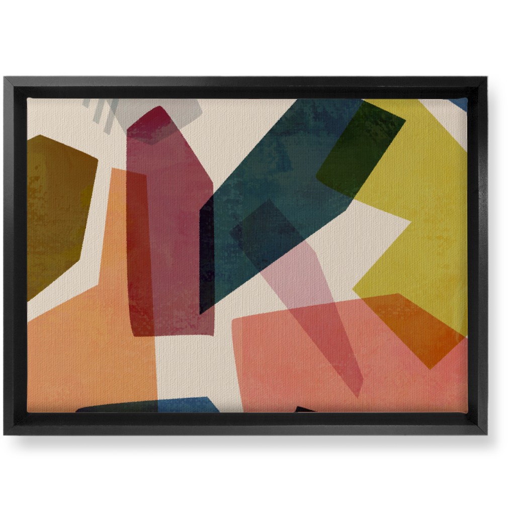 Color Block Wall Art, Black, Single piece, Canvas, 10x14, Multicolor