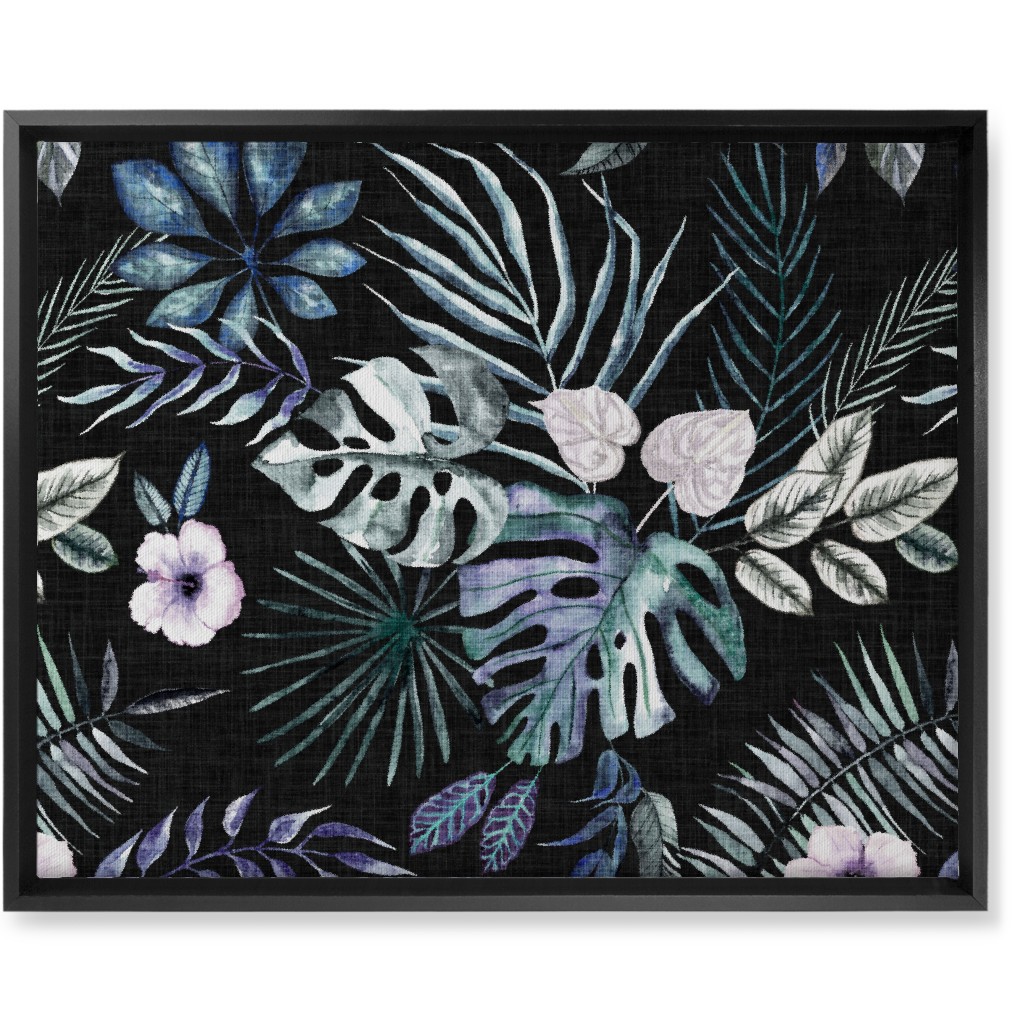 Phantasmagorial Jungle Wall Art, Black, Single piece, Canvas, 16x20, Black, Black