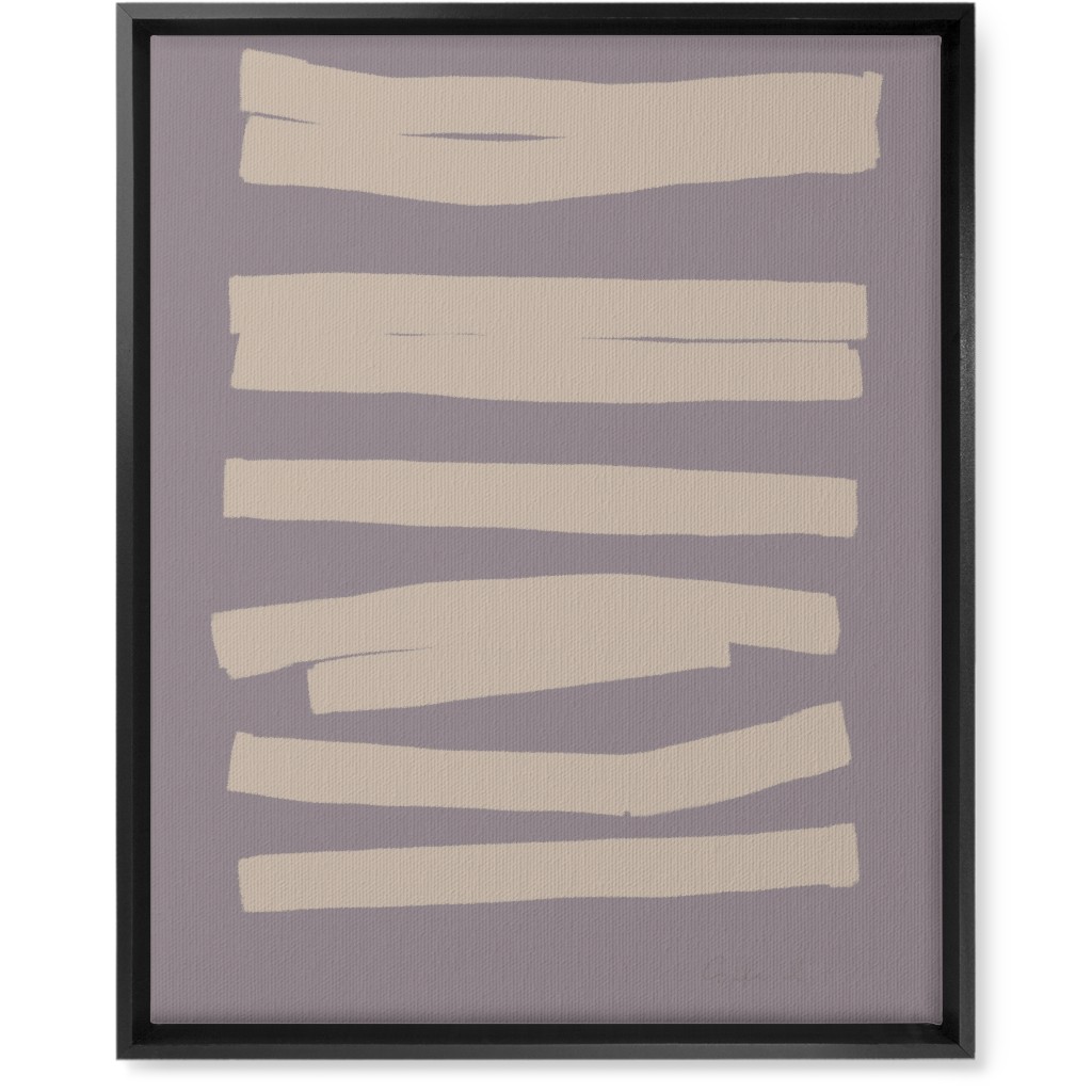Abstract Bold Stripes I Wall Art, Black, Single piece, Canvas, 16x20, Purple, Clay