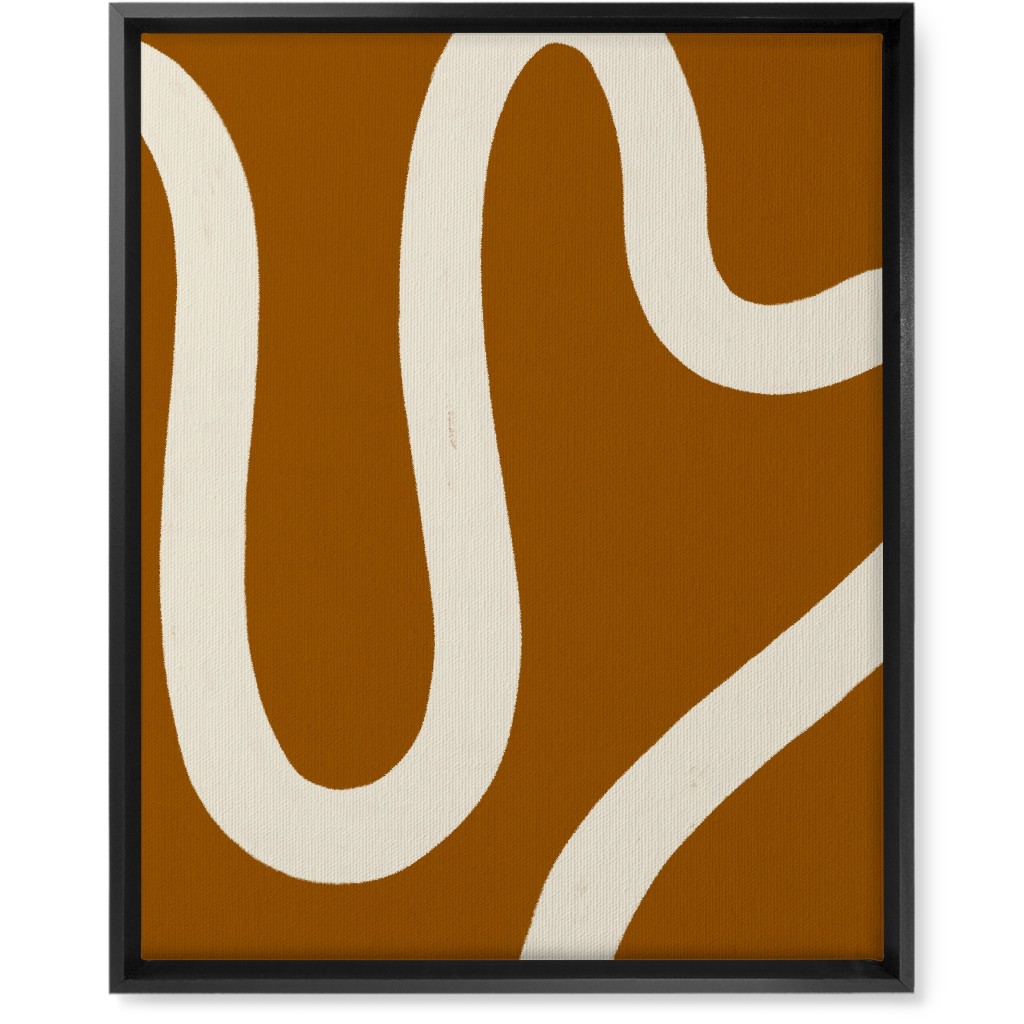 Tangled Brush Strokes Iii Wall Art, Black, Single piece, Canvas, 16x20, Orange, Earth