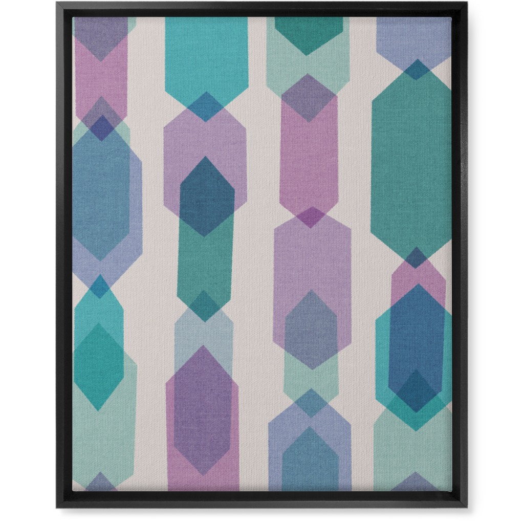 Elements Columns Wall Art, Black, Single piece, Canvas, 16x20, Green, Seascape