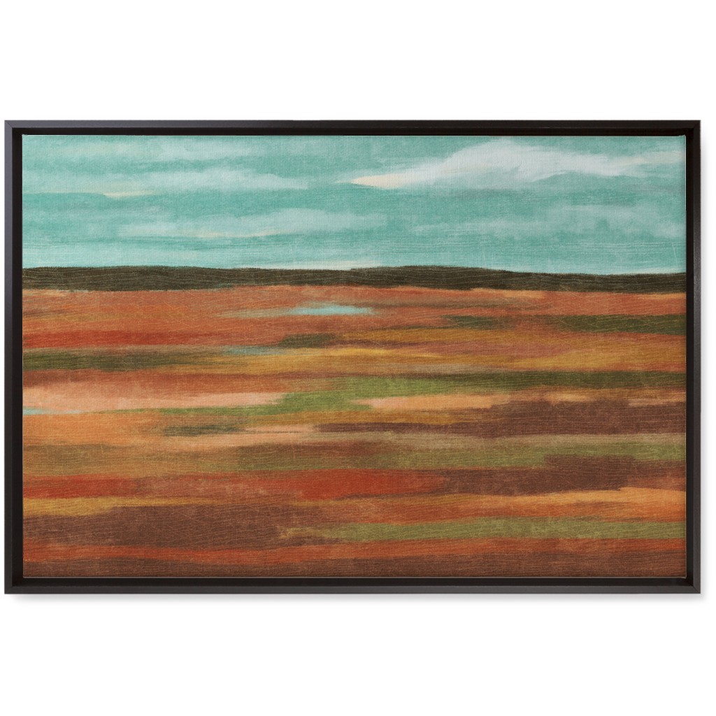 Autumn Fields Wall Art, Black, Single piece, Canvas, 20x30, Multicolor
