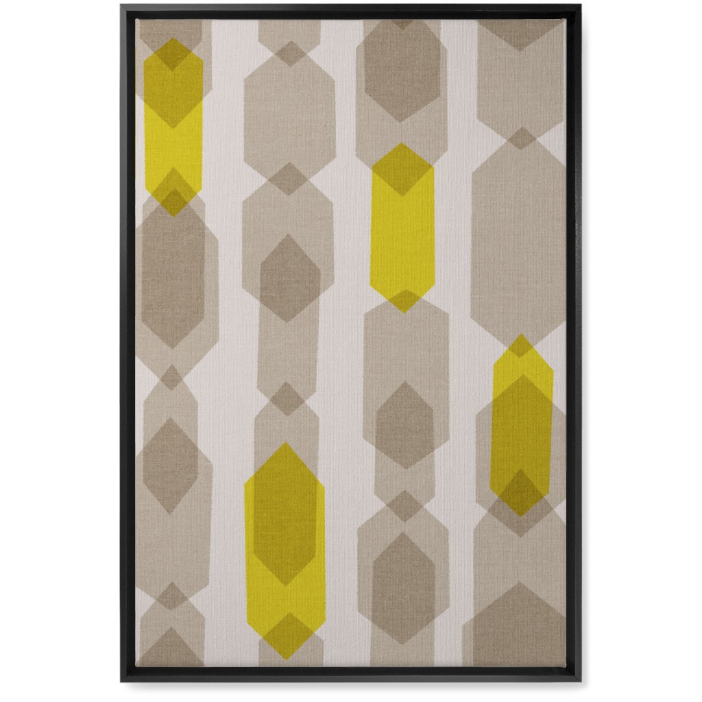 Black And Yellow Canvas Wall Art