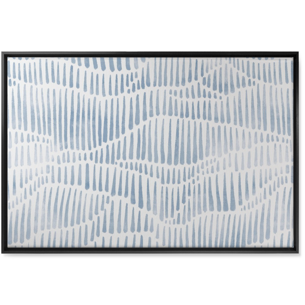 Appalachia - Blue Wall Art, Black, Single piece, Canvas, 24x36, Blue
