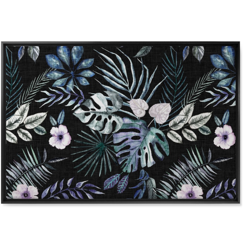 Phantasmagorial Jungle Wall Art, Black, Single piece, Canvas, 24x36, Black, Black