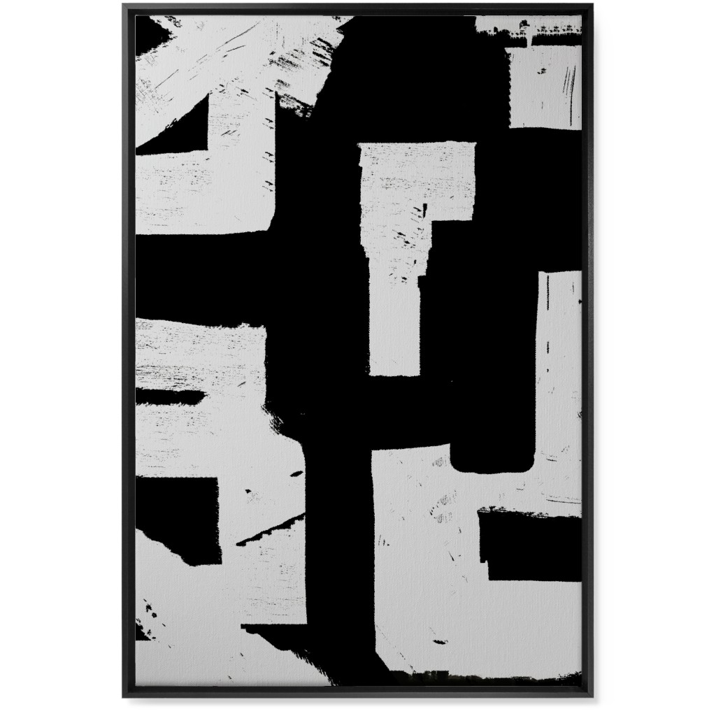 Metropolitan - Neutral Wall Art, Black, Single piece, Canvas, 24x36, Black