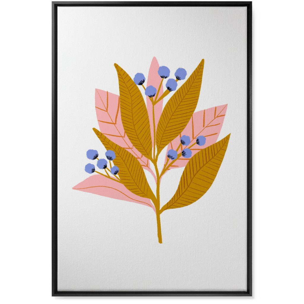 Structured Flower - Multi Wall Art, Black, Single piece, Canvas, 24x36, Multicolor