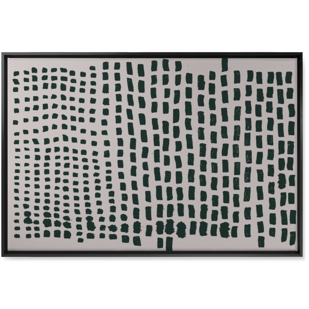 Painted Vertical Stripes - Neutral Wall Art, Black, Single piece, Canvas, 24x36, Beige