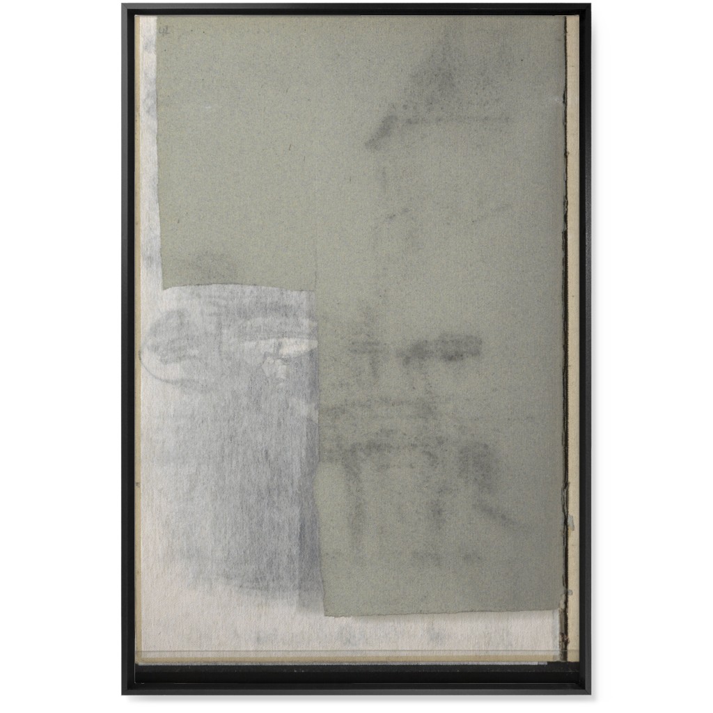 Left Graphite Diptych Wall Art, Black, Single piece, Canvas, 24x36, Gray, Gray