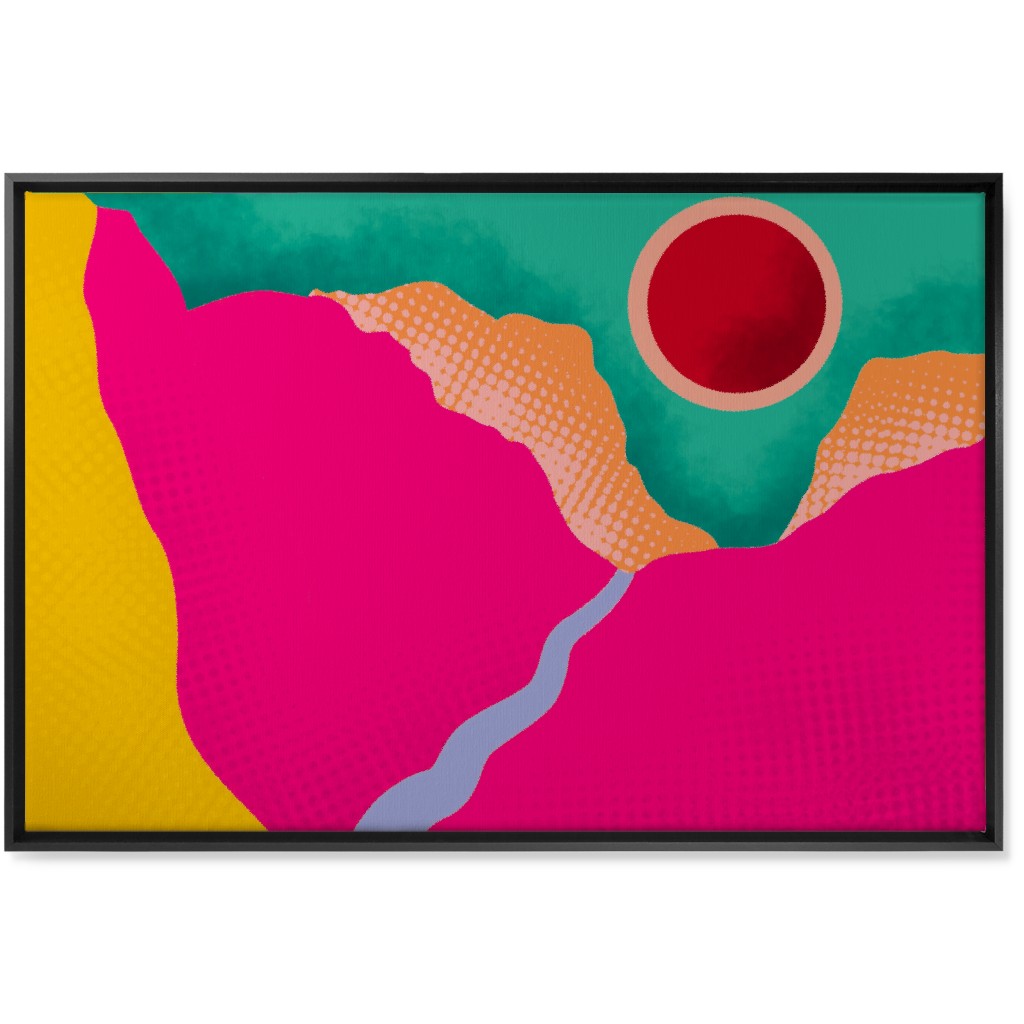 Mountains - Bold Wall Art, Black, Single piece, Canvas, 24x36, Multicolor