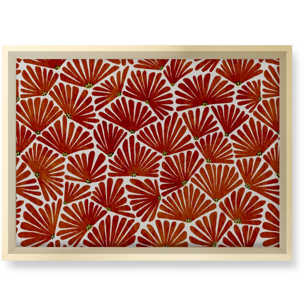 Solie Wall Art, Gold, Single piece, Canvas, 10x14, Red, Cinnamon