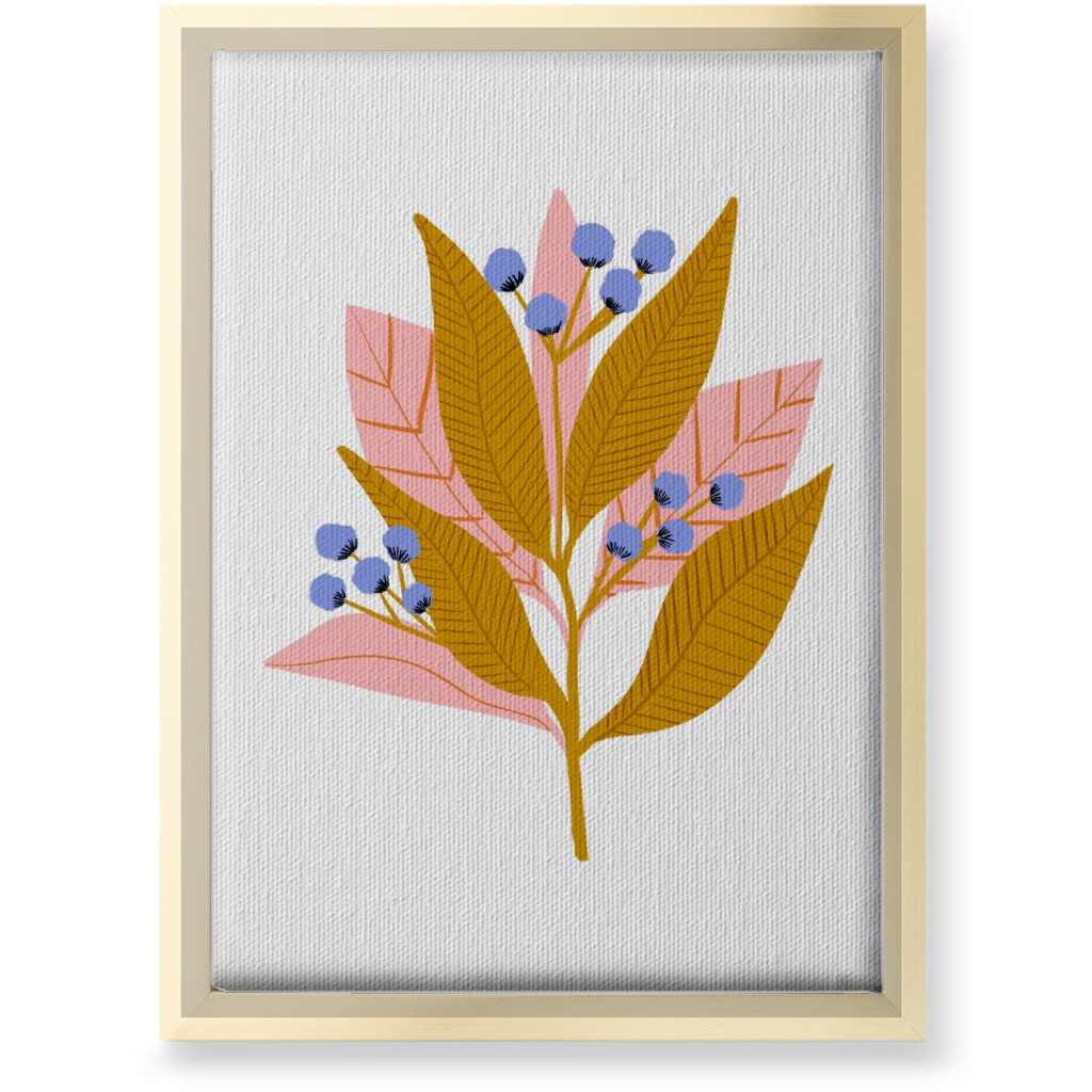 Structured Flower - Multi Wall Art, Gold, Single piece, Canvas, 10x14, Multicolor