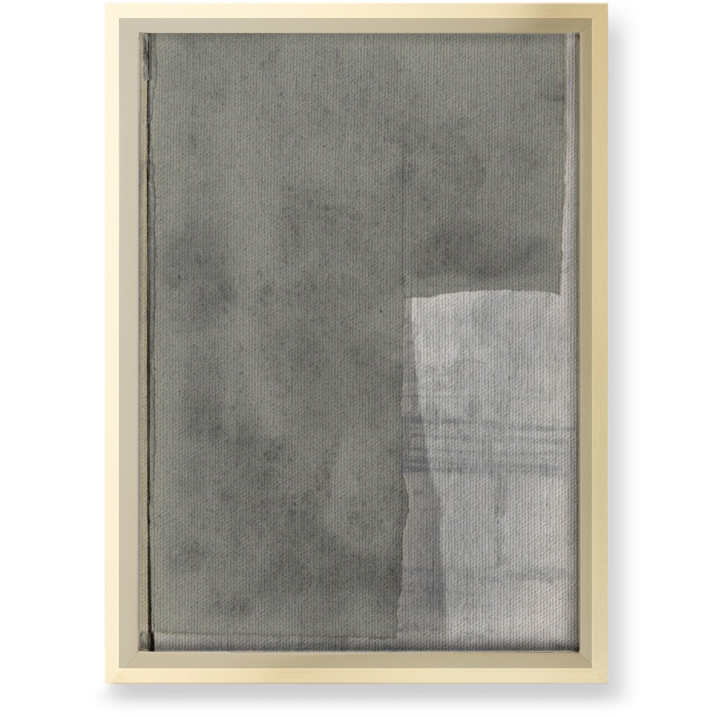 Right Graphite Diptych Wall Art, Gold, Single piece, Canvas, 10x14, Gray