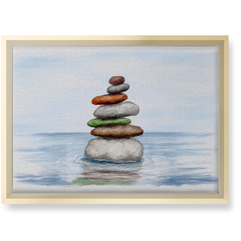 the Cairn - Multi Wall Art, Gold, Single piece, Canvas, 10x14, Multicolor