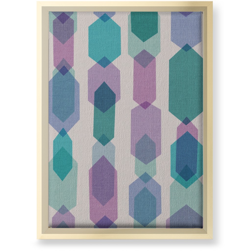 Elements Columns Wall Art, Gold, Single piece, Canvas, 10x14, Green, Seascape