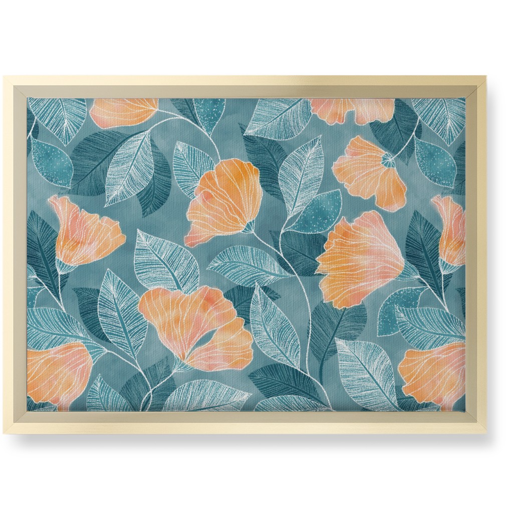 Pink And Blue Canvas Wall Art