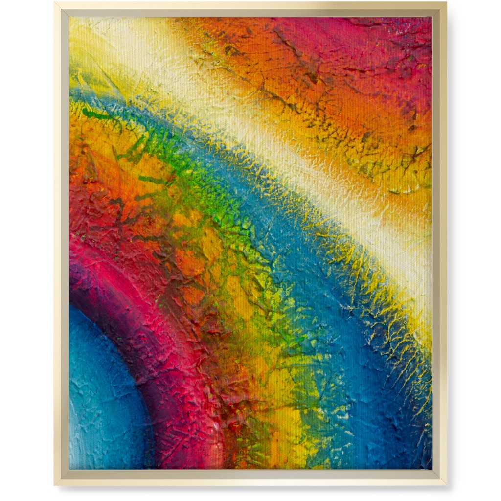 Rainbow Spirit - Multi Wall Art, Gold, Single piece, Canvas, 16x20, Multicolor