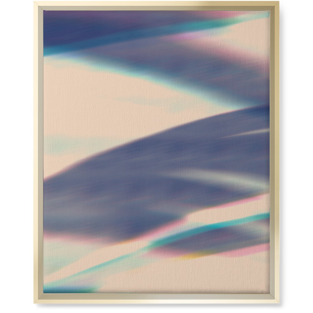 Exposed - Blue Wall Art, Gold, Single piece, Canvas, 16x20, Blue, True Blue