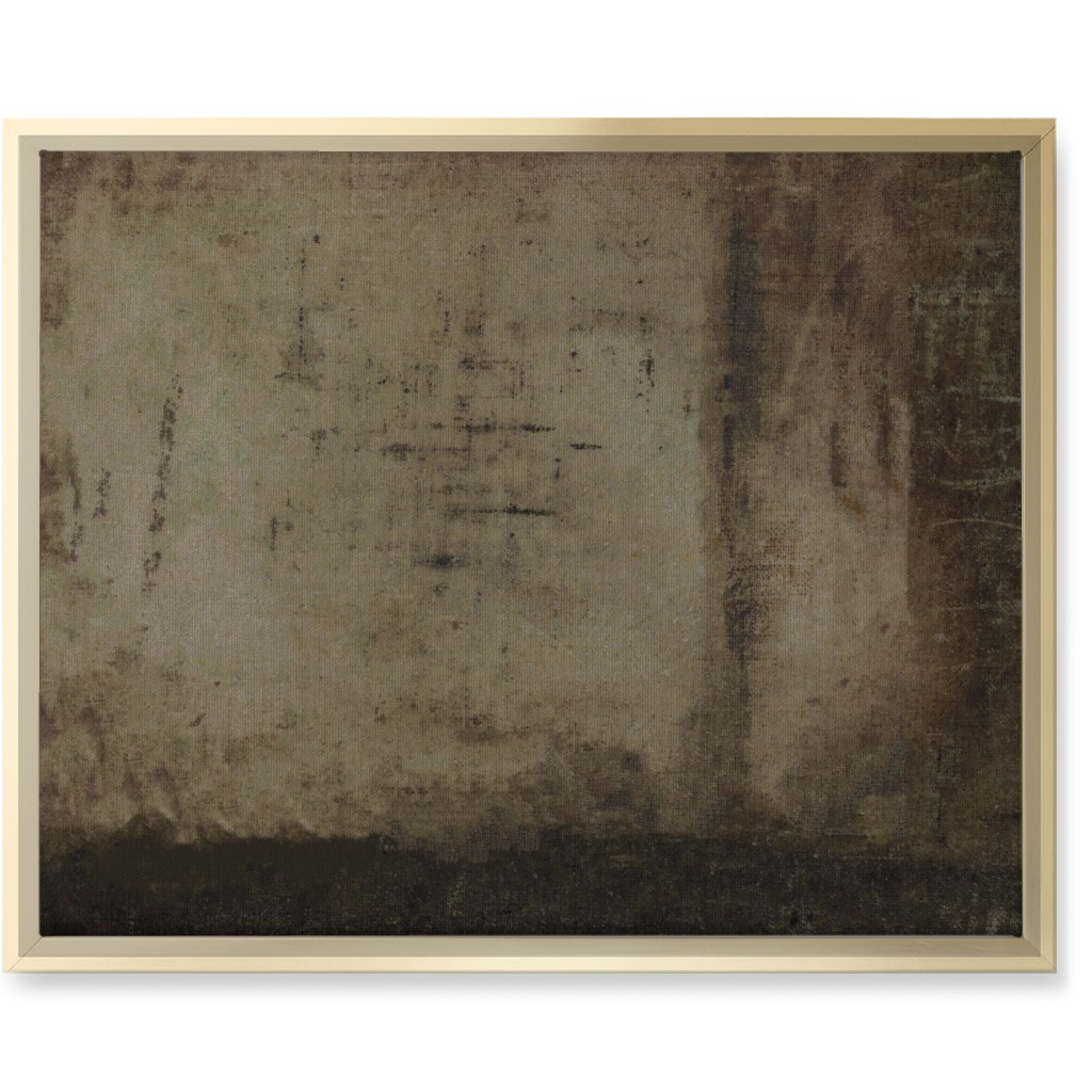 Mood At Dusk - Dark Wall Art, Gold, Single piece, Canvas, 16x20, Brown
