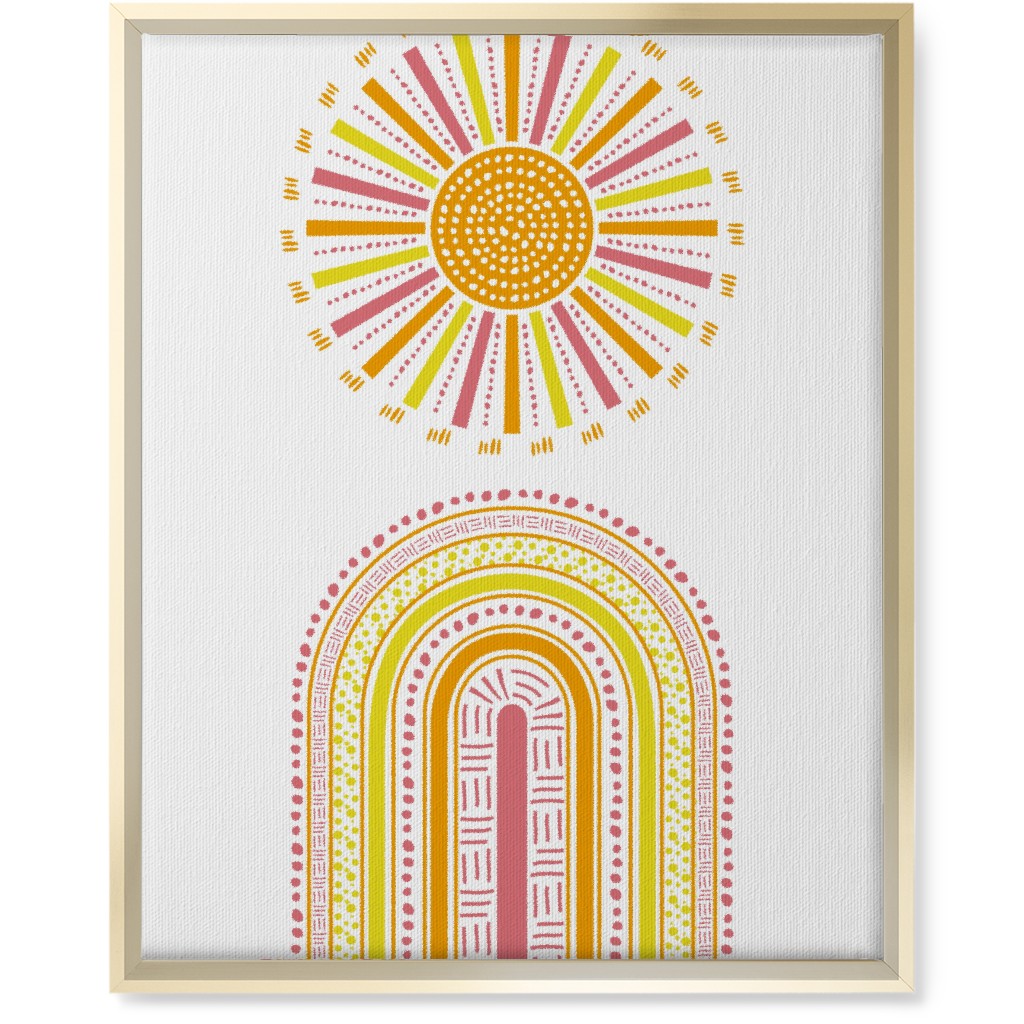 Boho Rainbow and Sun - Warm