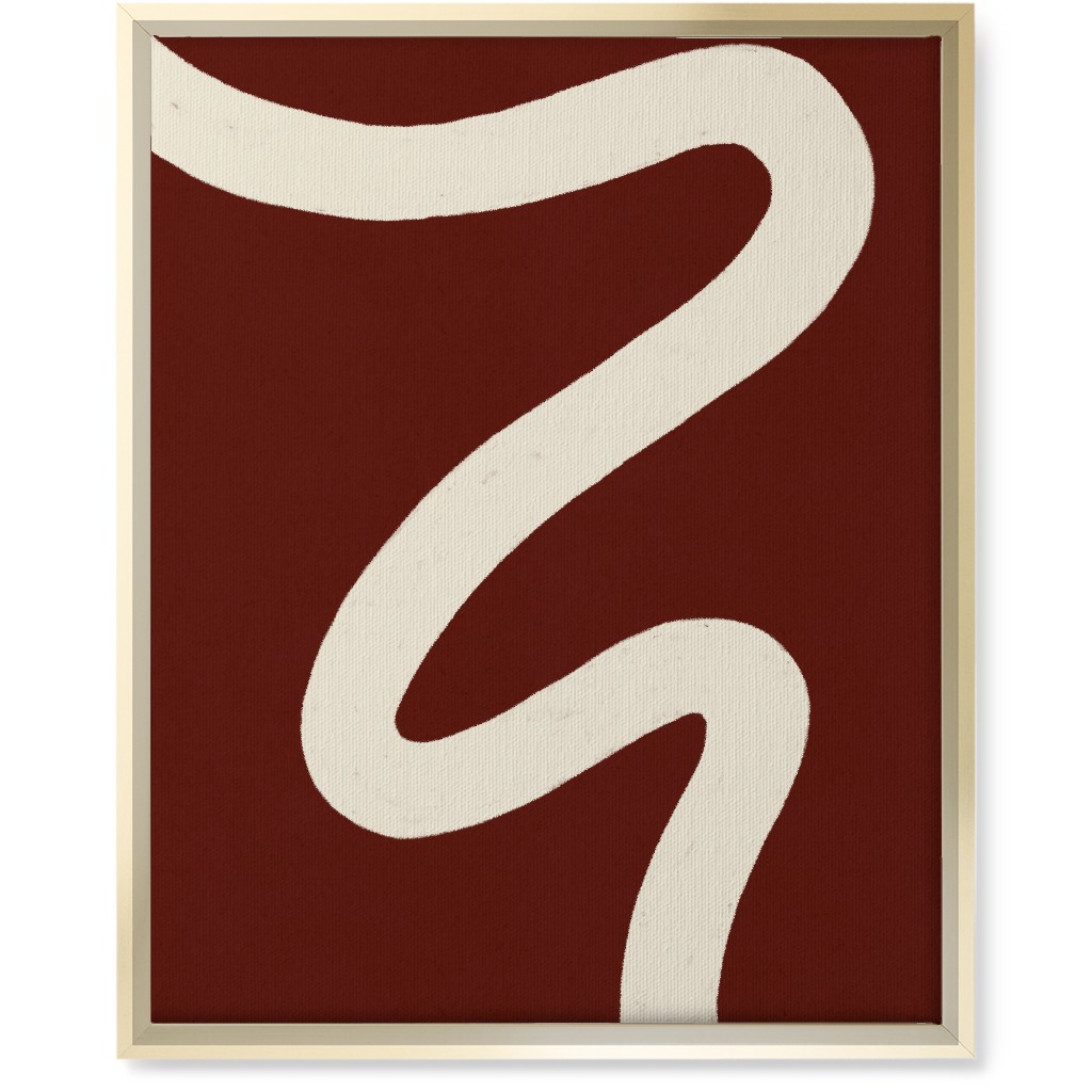 Tangled Brush Strokes Iv Wall Art, Gold, Single piece, Canvas, 16x20, Red