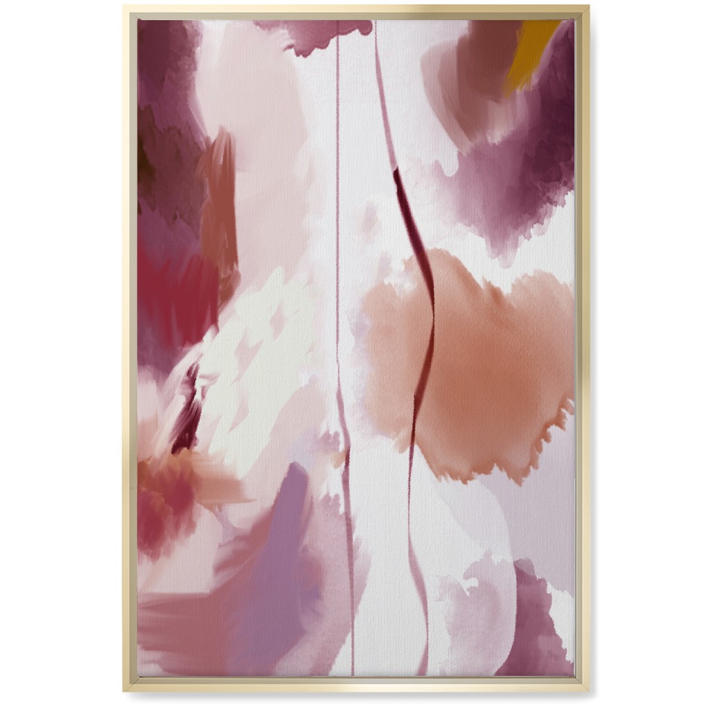 Canyon Light - Pink Wall Art, Gold, Single piece, Canvas, 20x30, Pink, Bright Pink