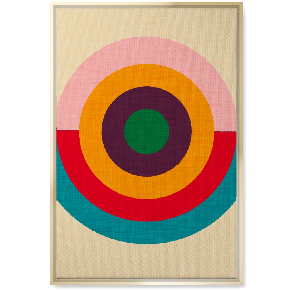 Solaris - Multi Wall Art, Gold, Single piece, Canvas, 20x30, Multicolor