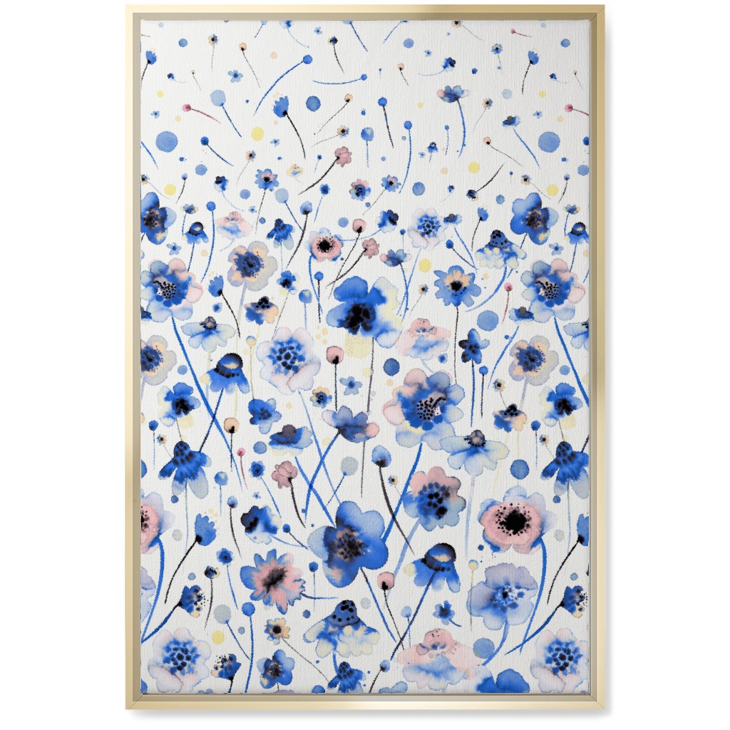 Blue And Gold Canvas