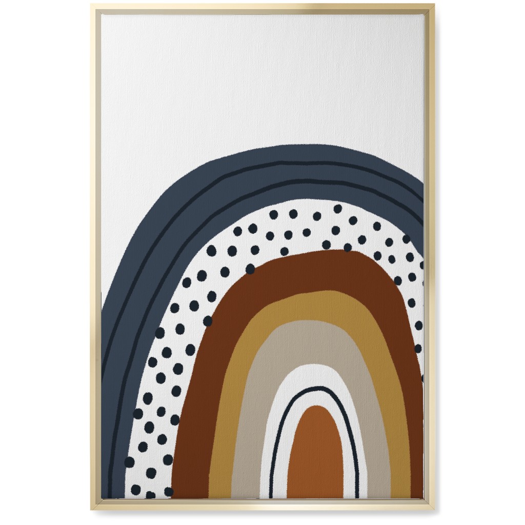 Rainbow - Neutral Wall Art, Gold, Single piece, Canvas, 20x30, Brown