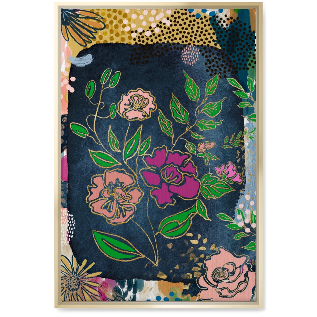 Spring Memories - Multi Wall Art, Gold, Single piece, Canvas, 20x30, Multicolor