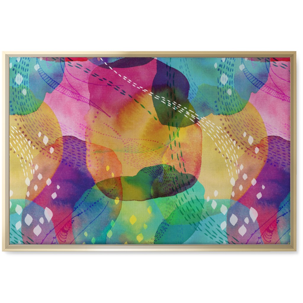 Daydreaming Wall Art, Gold, Single piece, Canvas, 20x30, Multicolor