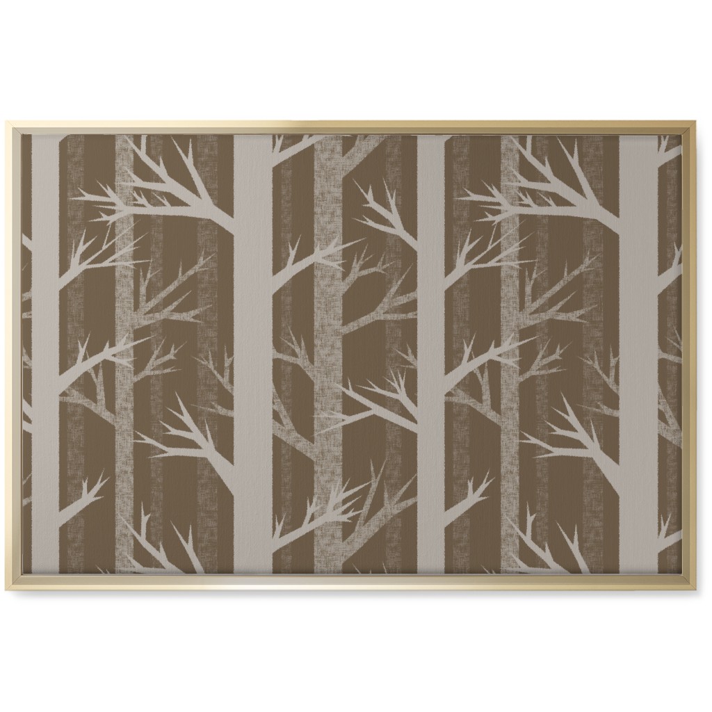 Winter Woods - Fawn Wall Art, Gold, Single piece, Canvas, 20x30, Brown